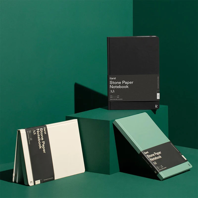 Stone Paper Notebook: A5 Blank Hardcover - Eucalypt