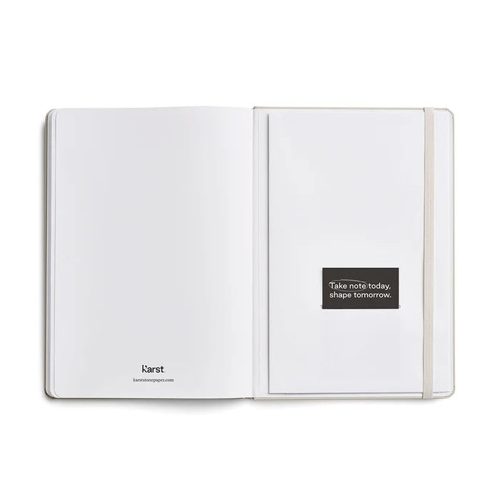 Stone Paper Notebook: A5 Grid Hardcover - Stone