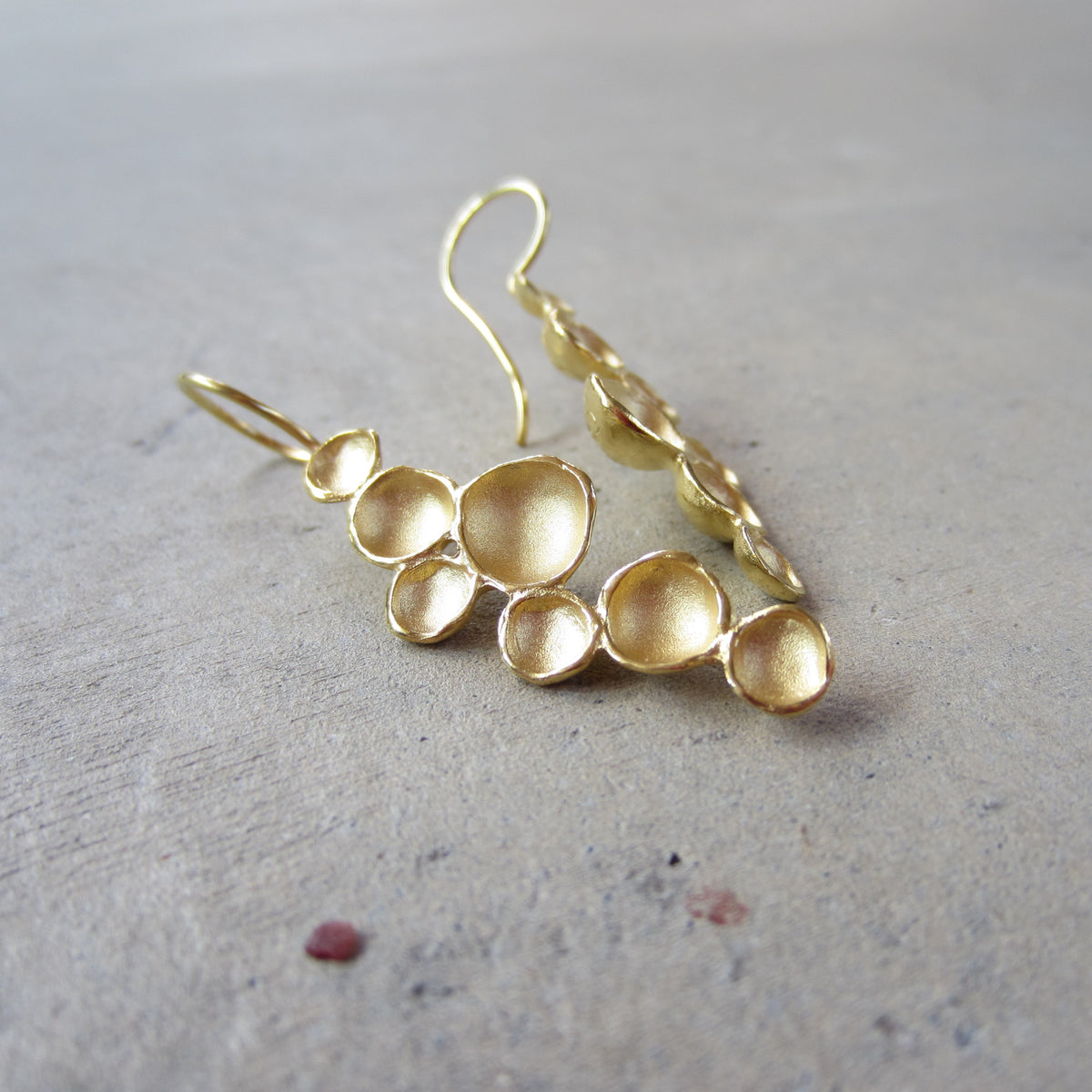 Medium Milkyway Pod Earrings in 18K Gold Vermeil