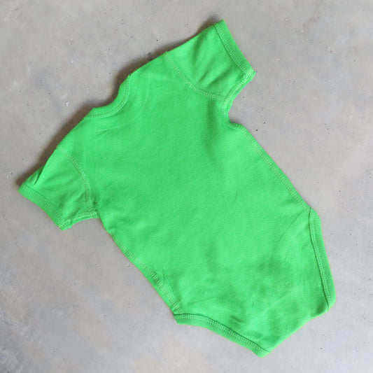 MASS MoCA Baby Romper: Apple Green