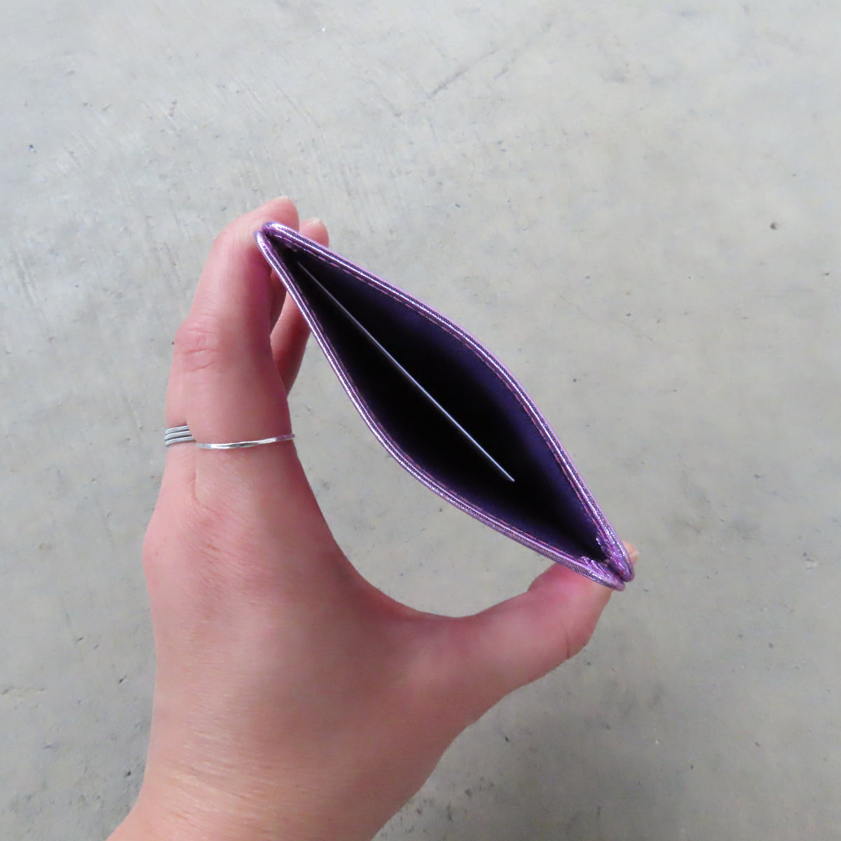 Andy Card Holder: Metallic Pink