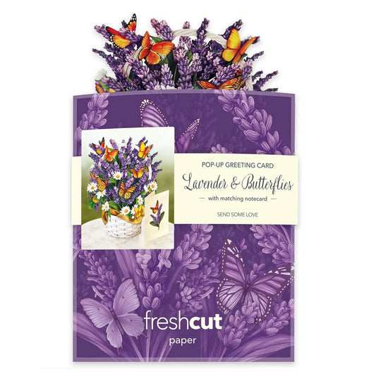 Mini Paper Bouquet: Lavender & Butterflies