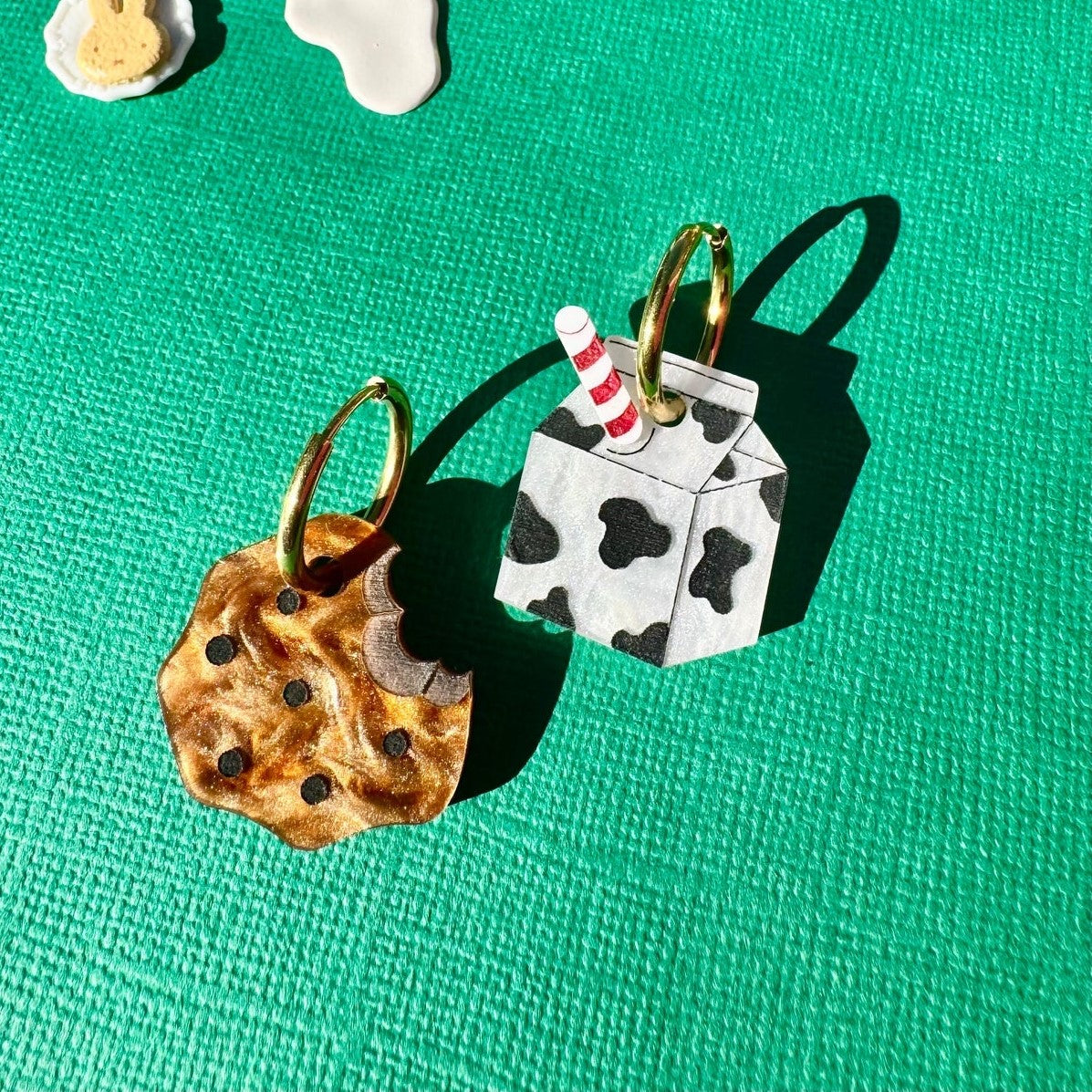 Milk and Cookies Acrylic Earrings