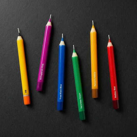 Wax Pencil Taper Candle: Rothko Red 2 pack