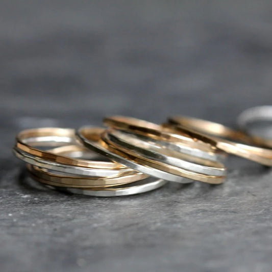 Pinstripe Ring in Sterling Silver