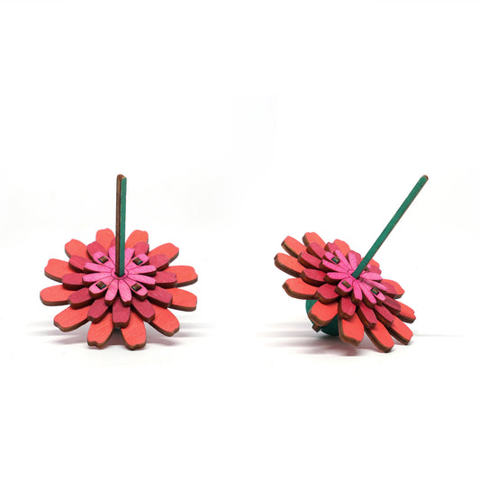 DIY Wooden Spinning Top: Daisy