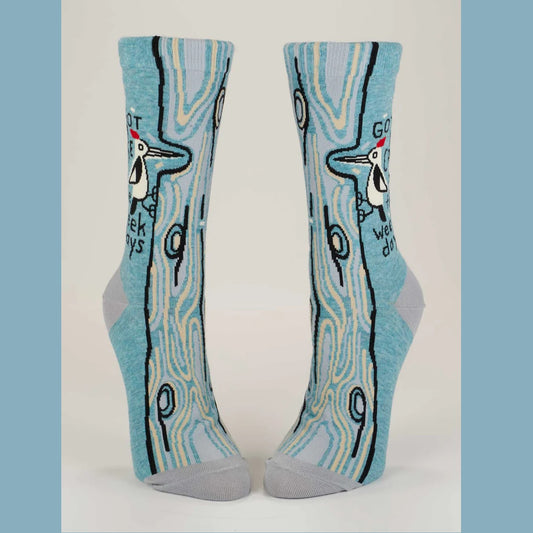 Women's Crew Socks: Got A Case Of The Weekdays