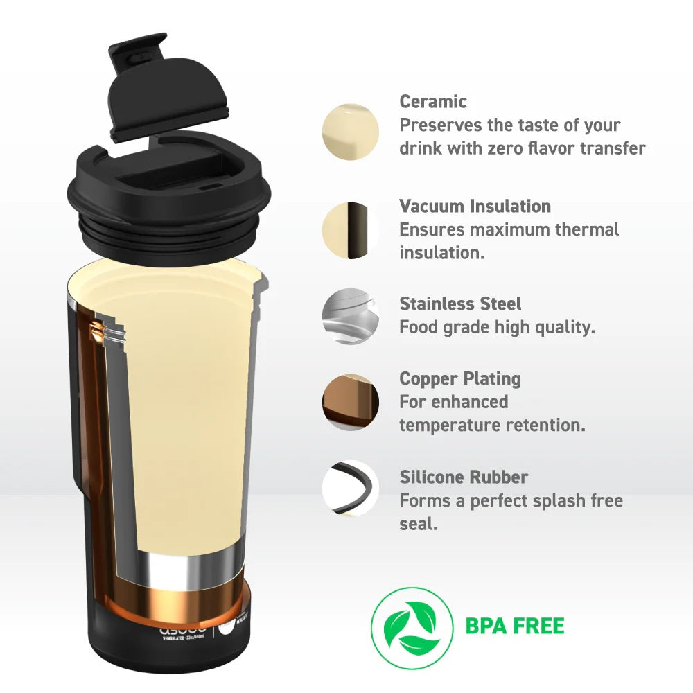 22oz Travel Mug: Pastel Blue Two Tone