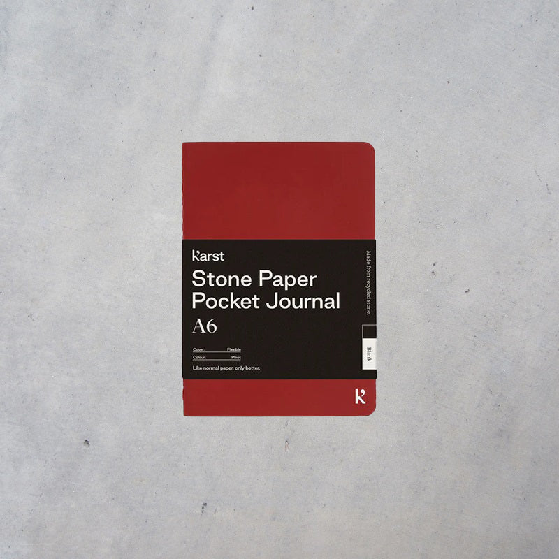 Stone Paper Pocket Journal: A6 Blank Softcover - Pinot