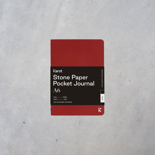 Stone Paper Pocket Journal: A6 Blank Softcover - Pinot