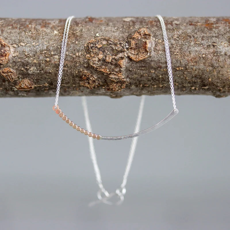 Abacus Necklace in Mixed Metals