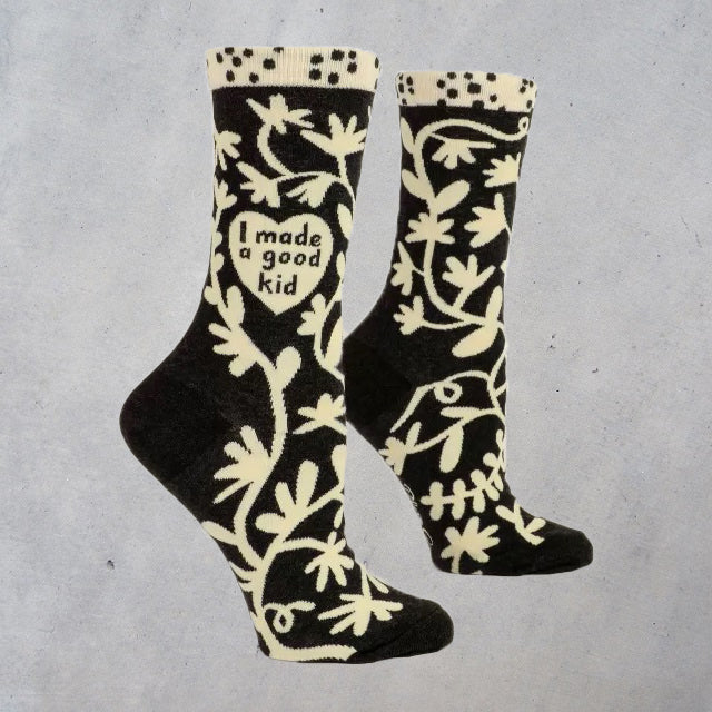 Women's Crew Socks: I Made a Good Kid