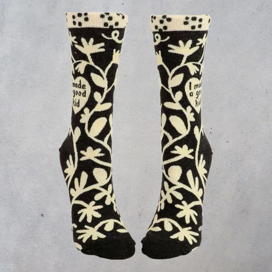 Women's Crew Socks: I Made a Good Kid