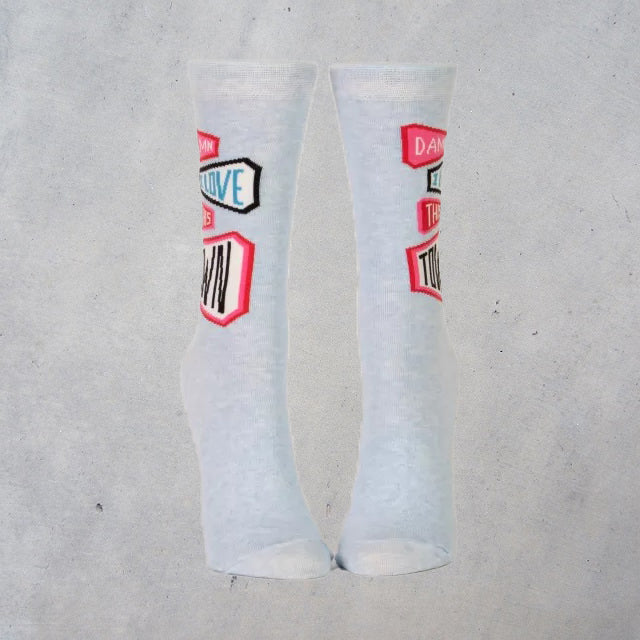 Women's Crew Socks: Love This Town