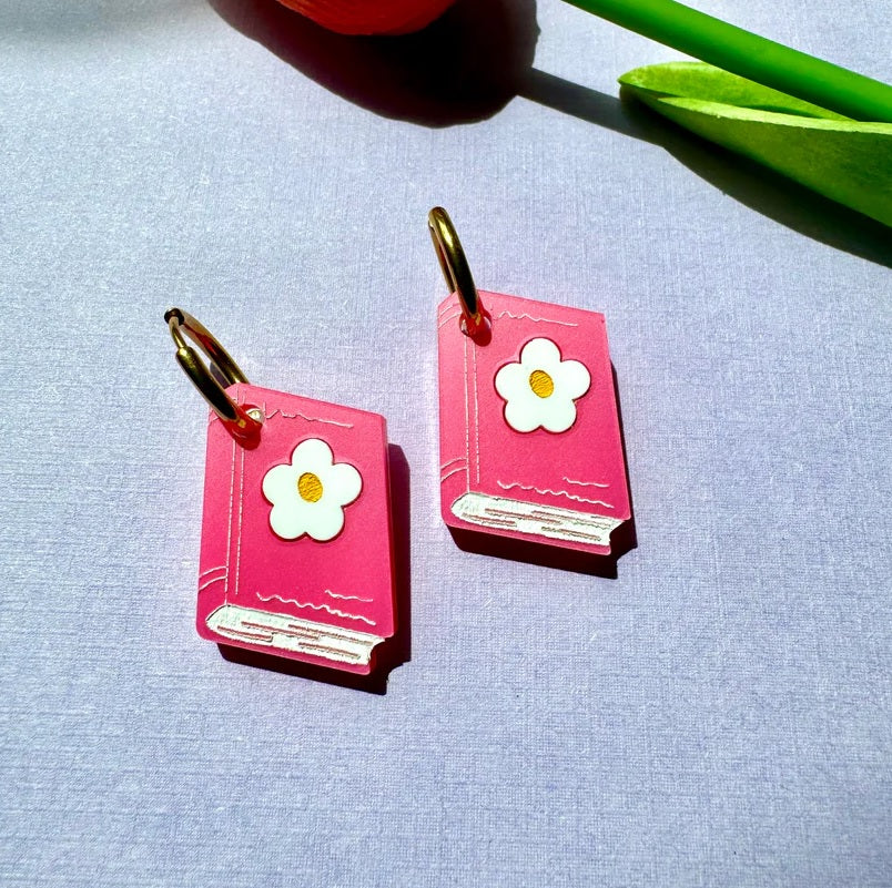 Book Club Acrylic Earrings