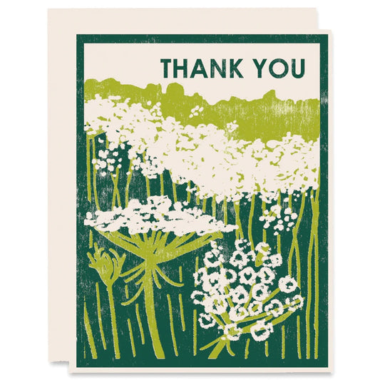 Greeting Card: Thank You (Queen Ann's Lace)
