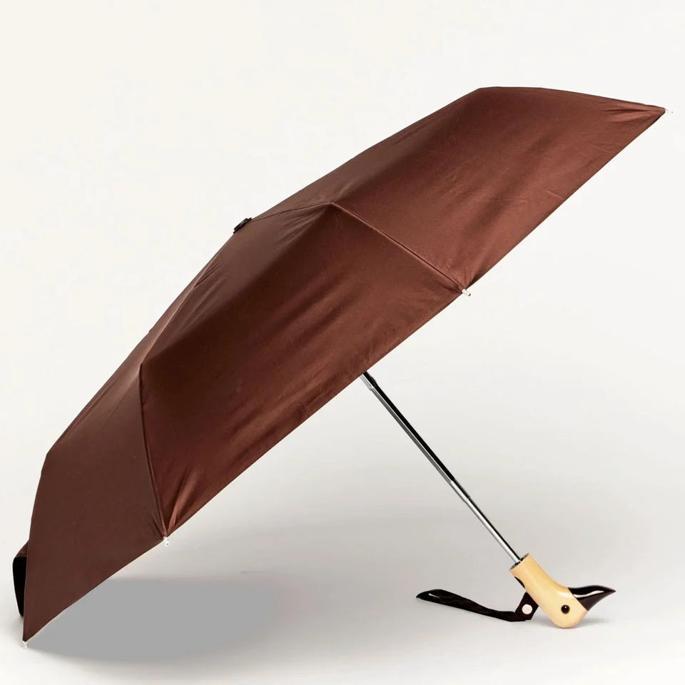 Espresso Compact Duck Umbrella