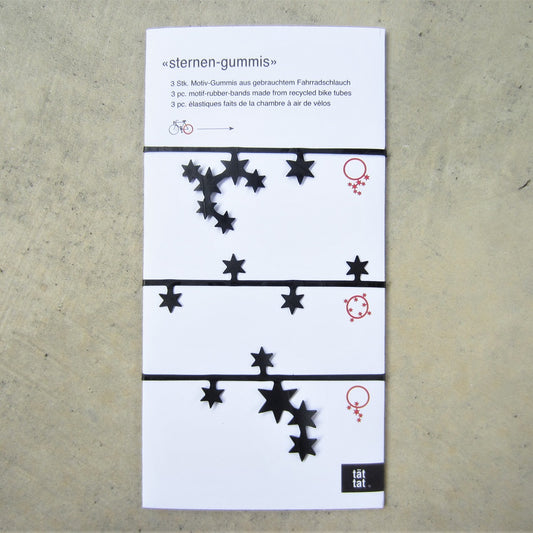 Bicycle Tube Rubber Bands: Stars