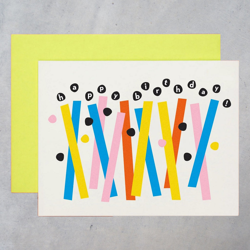 Greeting Card: Abstract Birthday Candles