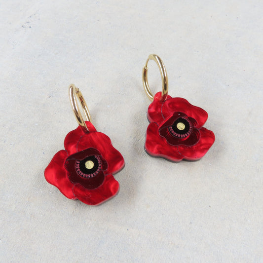 Poppy Acrylic Earrings