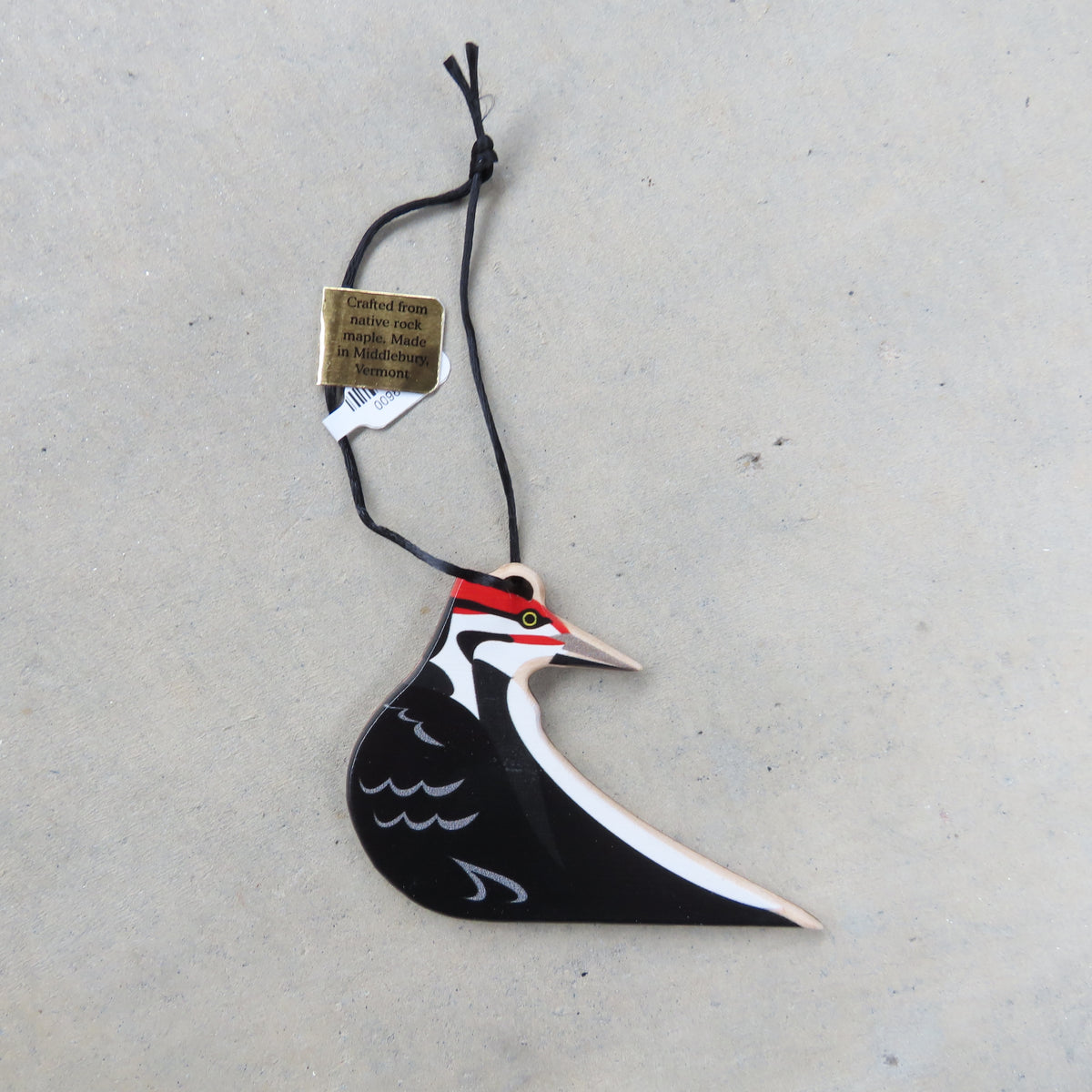 Wooden Holiday Ornament: Woodpecker