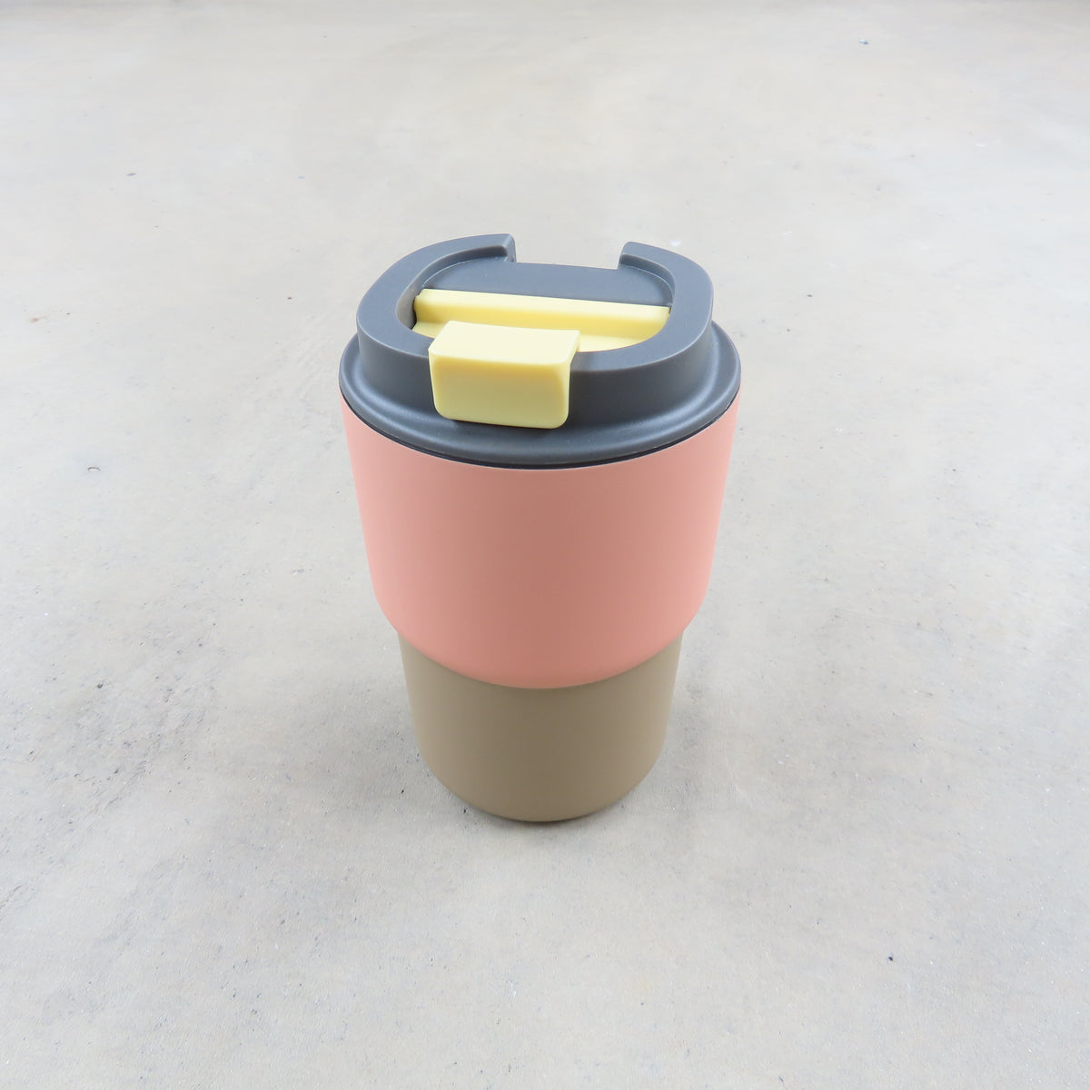 12oz Travel Mug: Pastel Peach Two Tone