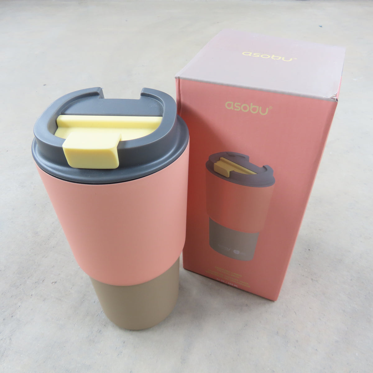 22oz Travel Mug: Pastel Peach Two Tone
