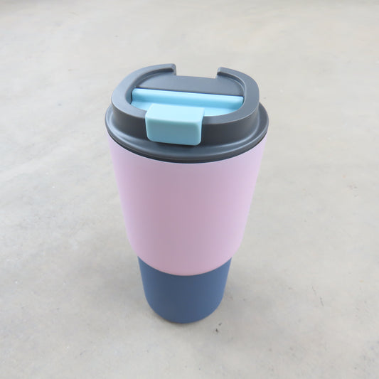 22oz Travel Mug: Pastel Pink Two Tone
