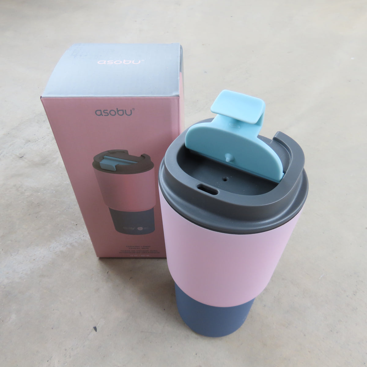 22oz Travel Mug: Pastel Pink Two Tone