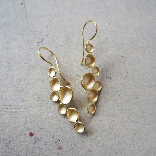 Medium Milkyway Pod Earrings in 18K Gold Vermeil