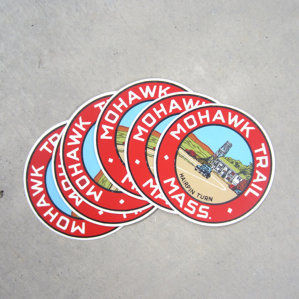 The Mohawk Trail Round Sticker