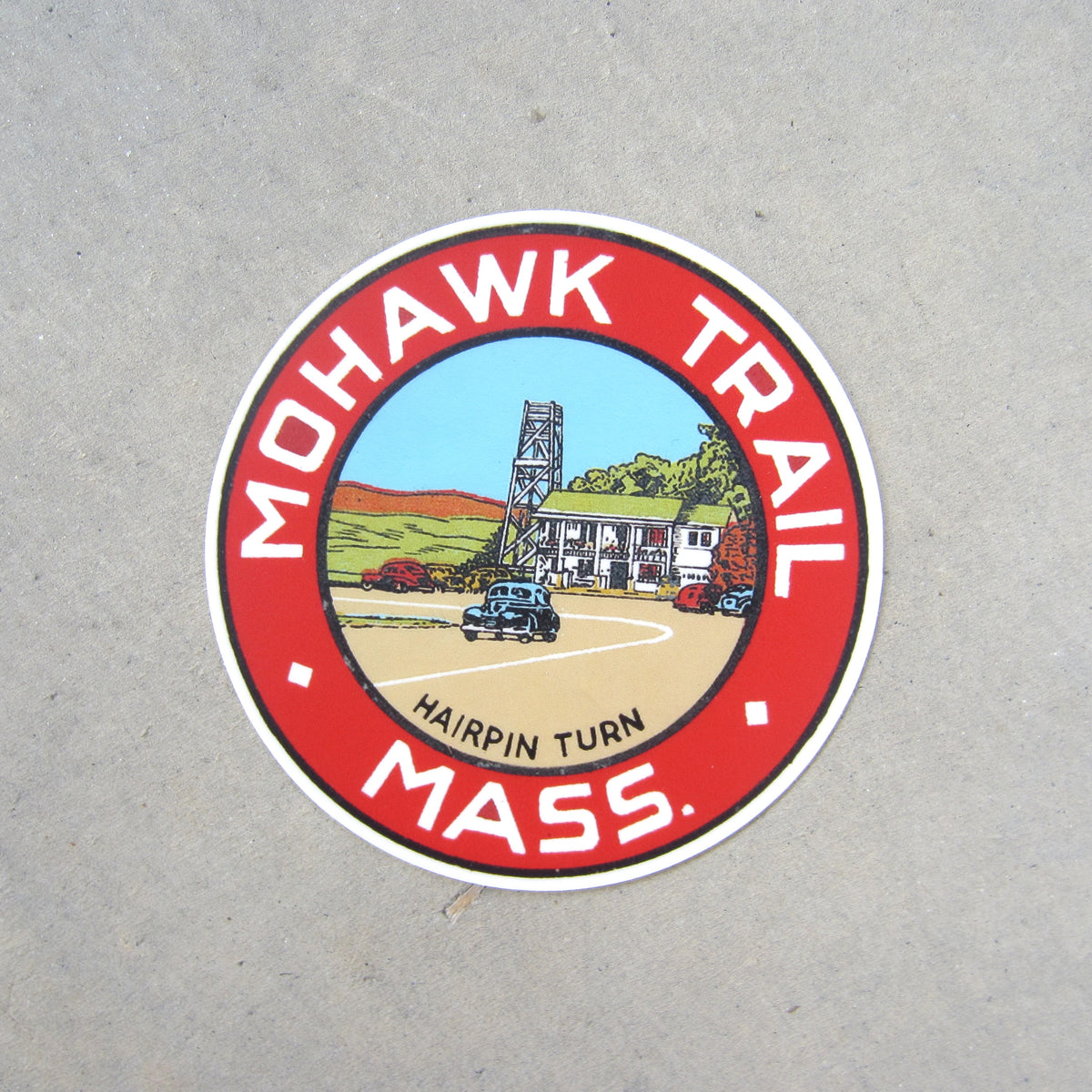 The Mohawk Trail Round Sticker