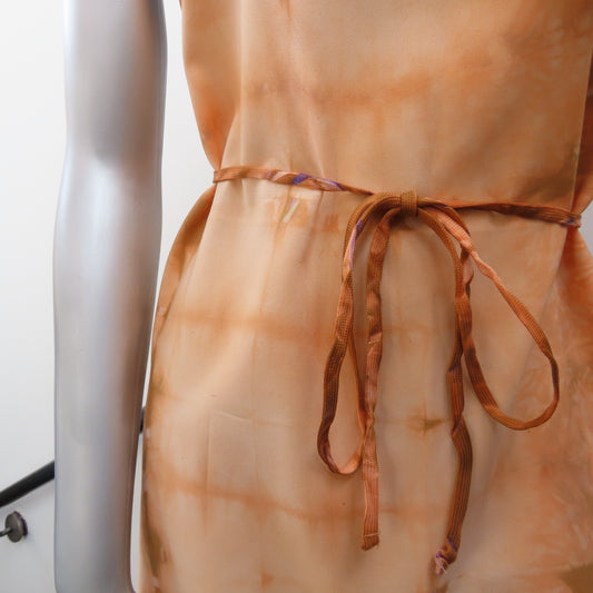 Upcycled Apron: Orange Tie Dye