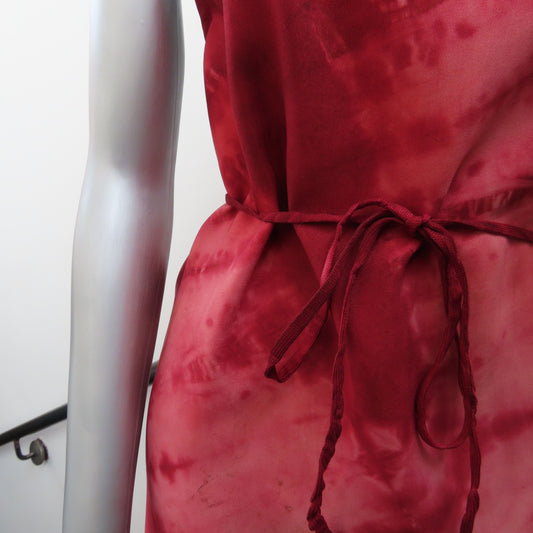 Upcycled Apron: Magenta Tie Dye