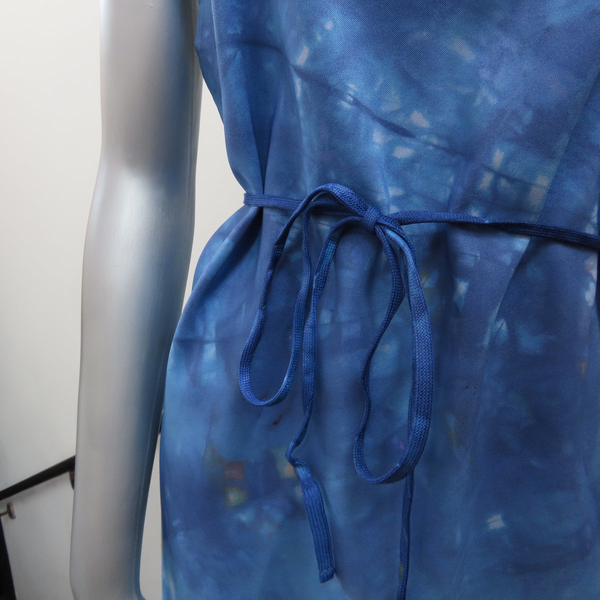 Upcycled Apron: Dark Blue Tie Dye