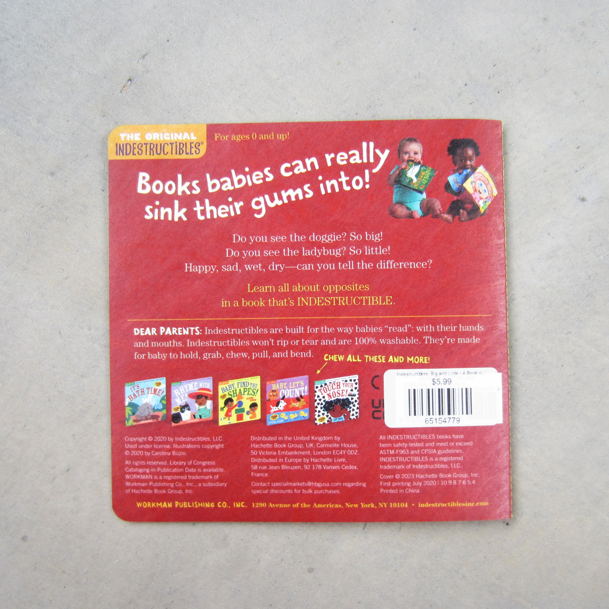 Indestructibles: Big and Little - A Book of Opposites