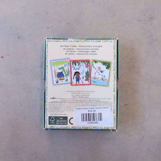 Create a Story Cards: Volcano Island
