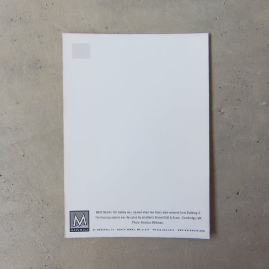 Vintage MASS MoCA Postcard: Tall Gallery