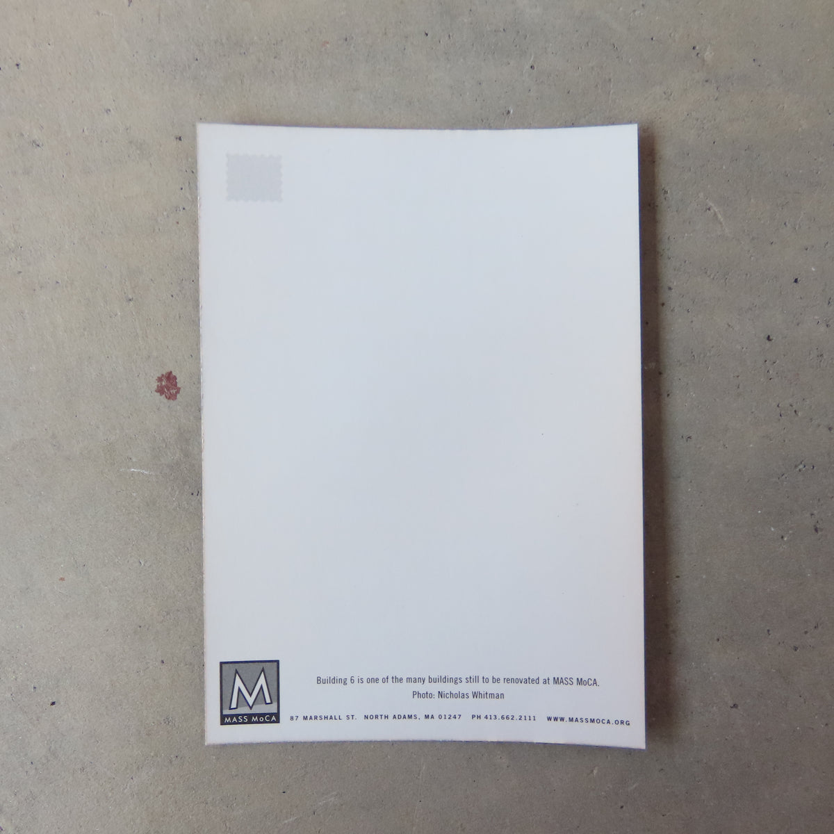 Vintage MASS MoCA Postcard: Building 6