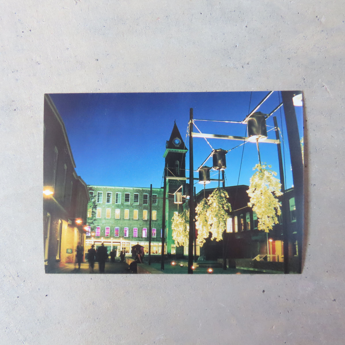 Vintage MASS MoCA Postcard: Entry Courtyard in 1999