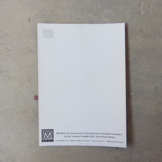 Vintage MASS MoCA Postcard: Entry Courtyard in 1999