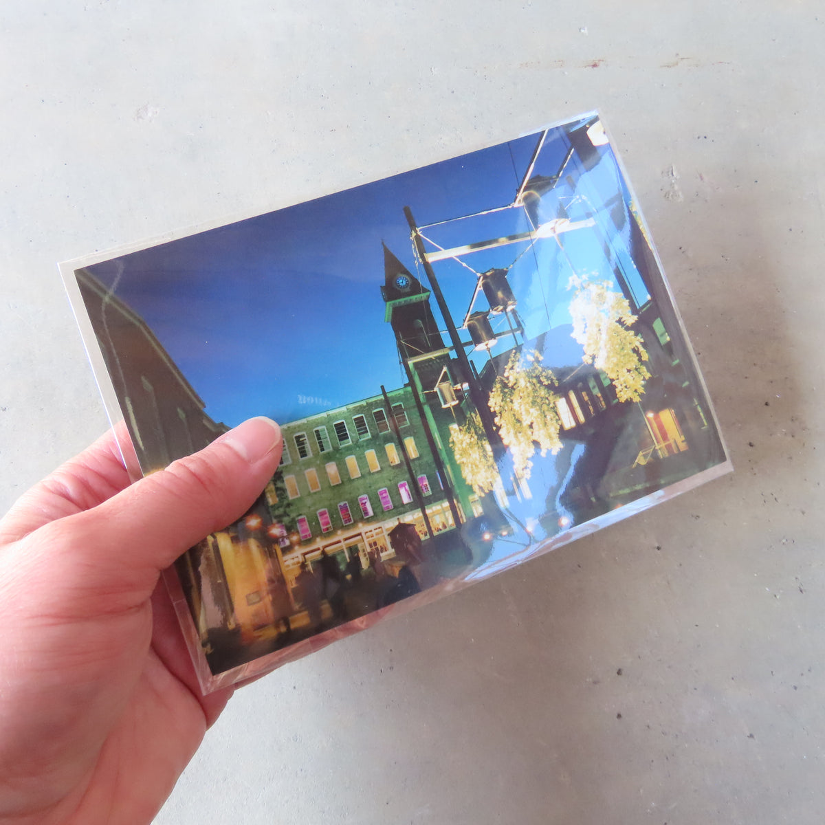 Vintage MASS MoCA Postcard: Entry Courtyard in 1999