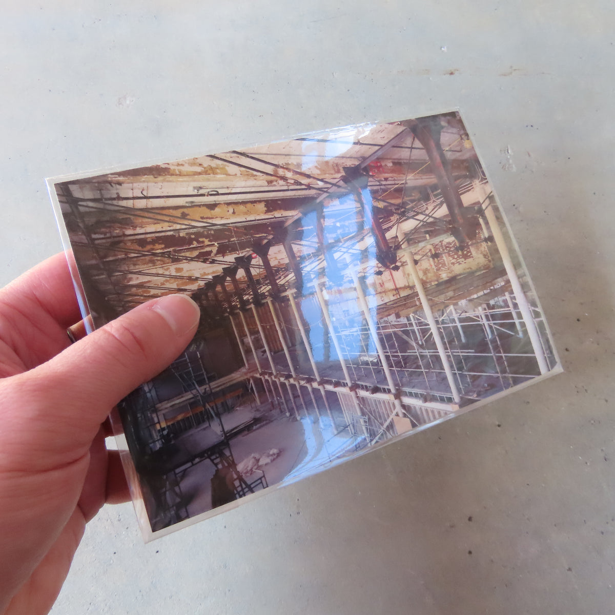 Vintage MASS MoCA Postcard: Tall Gallery