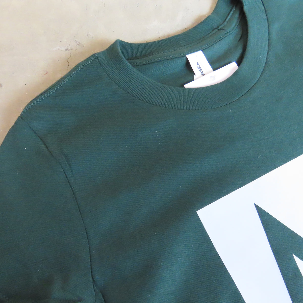 MASS MoCA Kids T-Shirt: Forest Green with Logo