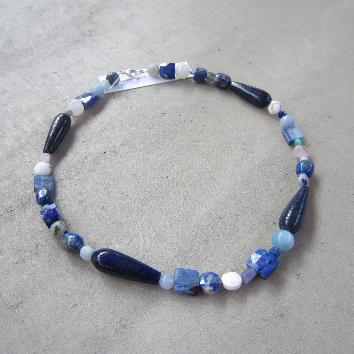 Multi Stone Crystal Collection Necklace for Inner Power and Stamina