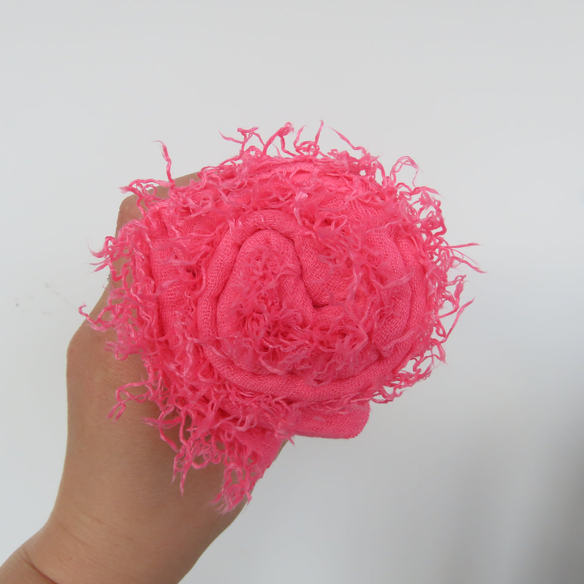 Cotton & Bamboo Gauze Shawl: Neon Pink