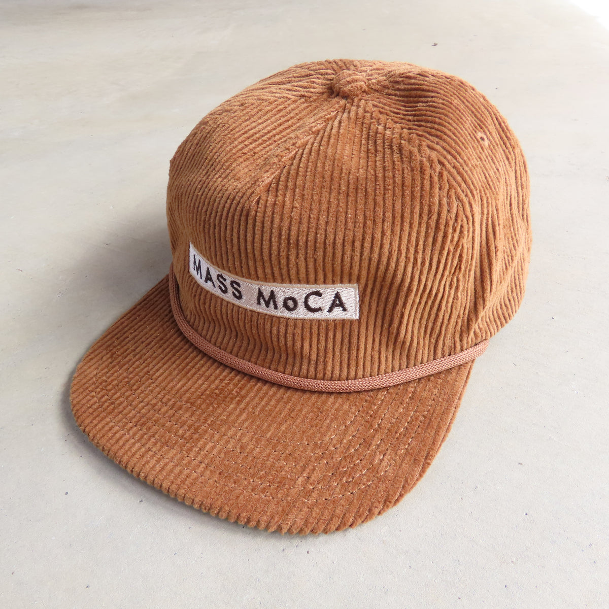 MASS MoCA Corduroy Rope Hat: Camel Brown