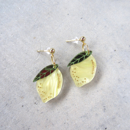 Little Lemons Acrylic Earrings