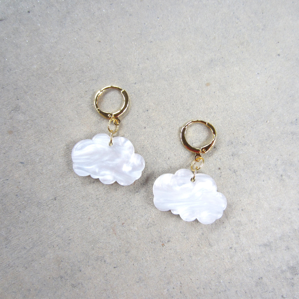 Mini Cloud Acrylic Earrings