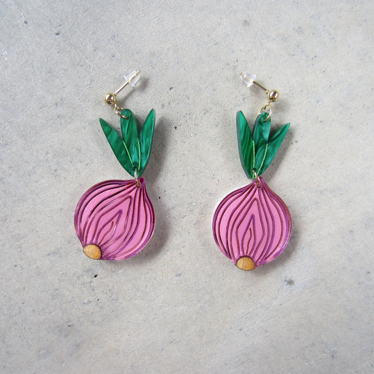 Onions Acrylic Earrings